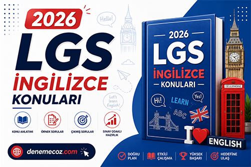 2026 lgs İngilizce konuları - denemecoz.com