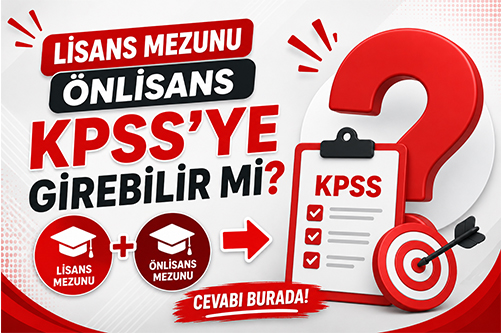 lisans mezunu Önlisans kpss'ye girebilir mi?